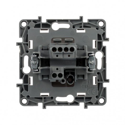 Механизм выключателя 1-кл. СП Etika 10А IP20 250В 10AX безвинт. зажимы бел. Leg 672201