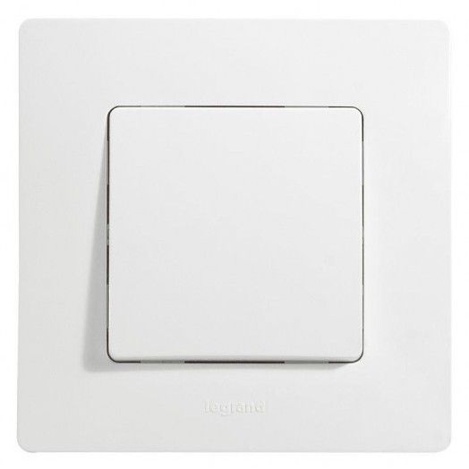 Механизм выключателя 1-кл. СП Etika 10А IP20 250В 10AX безвинт. зажимы бел. Leg 672201