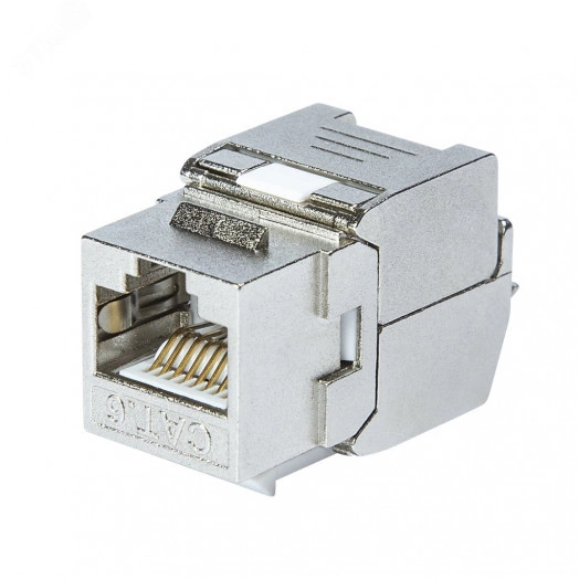 Модуль розеточный СегментЛАН Cat6 FTP, Keystone, безинструментальный монтаж, 180 градусов