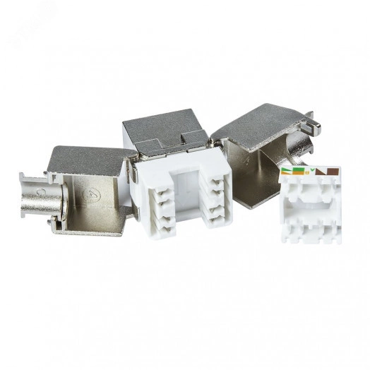 Модуль розеточный СегментЛАН Cat6 FTP, Keystone, безинструментальный монтаж, 180 градусов