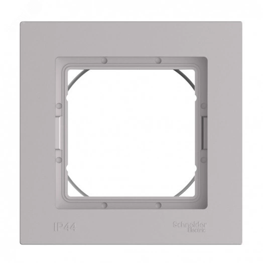 ATLASDESIGN AQUA рамка однопостовая IP44, АЛЮМИНИЙ