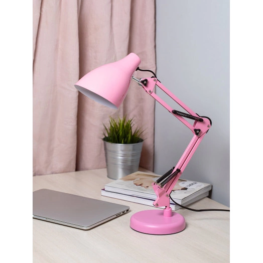 Настольный светильник N-123-E27-40W-P Е27 с основанием розовый