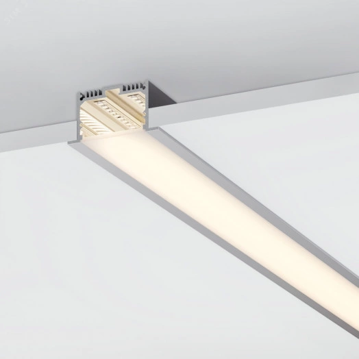 Профиль с экраном SL-LINIA62-F-2500 BLACK+OPAL (, Алюминий)