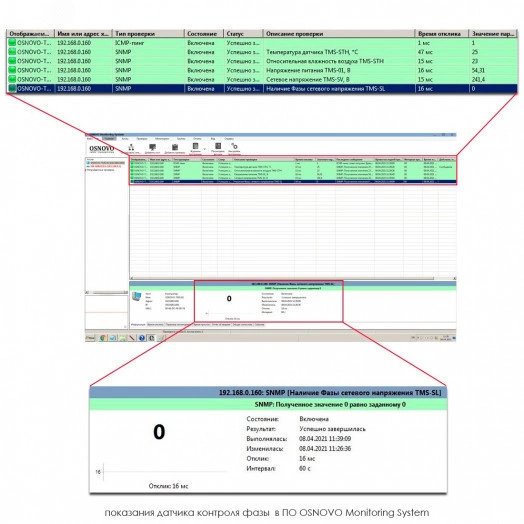 Система мониторинга на 25 сенсоров
