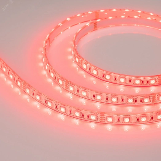 Лента герметичная RTW-PU-B60-12.5mm 24V RGB (14.4 W/m, IP68, Wire 2m, 5m) (Arlight, -)