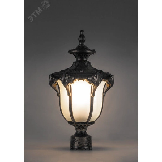 Светильник НТУ-60w на трубу Е27 IP44 черное золото