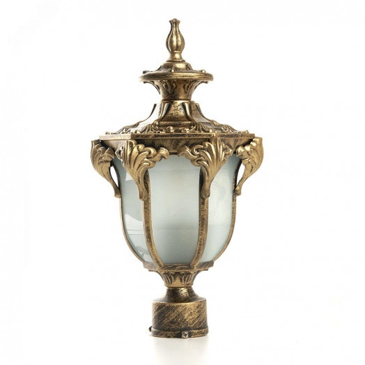 Светильник НТУ-60w на трубу Е27 IP44 черное золото