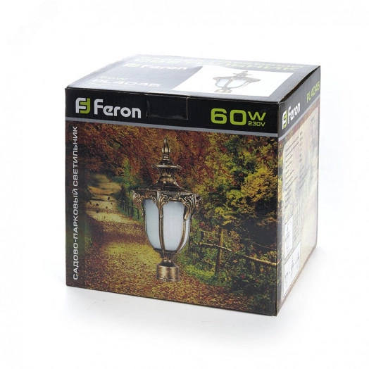 Светильник НТУ-60w на трубу Е27 IP44 черное золото