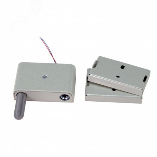 Замок электромеханический для торговой мебели,    цвет серебро