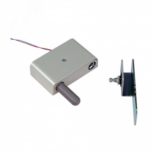 Замок электромеханический для торговой мебели,    цвет серебро