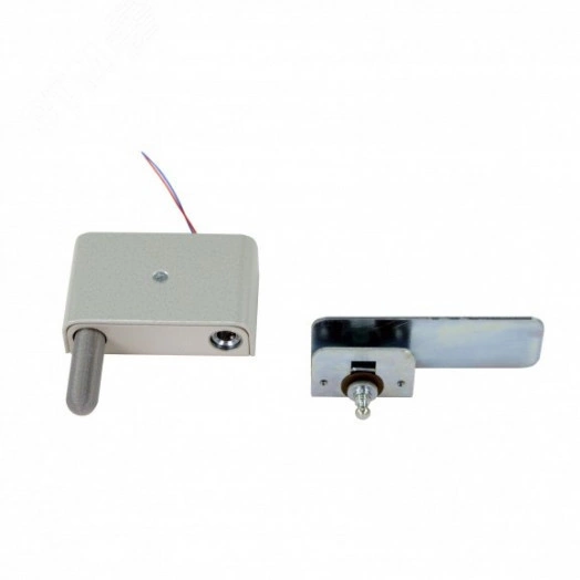 Замок электромеханический для торговой мебели,    цвет серебро