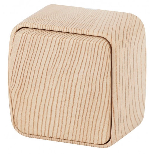 Выключатель, 10A-250В, ОУ, Polo, сосна,3-101-11