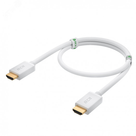 Кабель HDMI 2.0, Ultra HD 19М на 19М , 0.5 м., белый