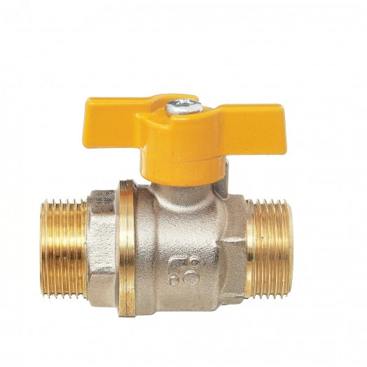 Кран шаровой 11Б27п 3/4' А12/1 НГ газ НН бабочка никель PN40