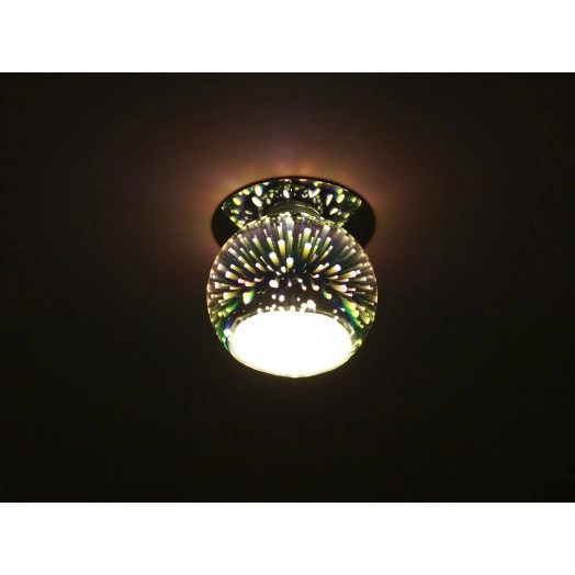 Светильник декор 3D звездный дождь G9,220V, 35W, серебро/мультиколор (50/700)