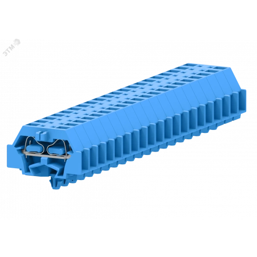 Клемма TB 1-1 с бок. подключ. с защелк. ножками, синяя