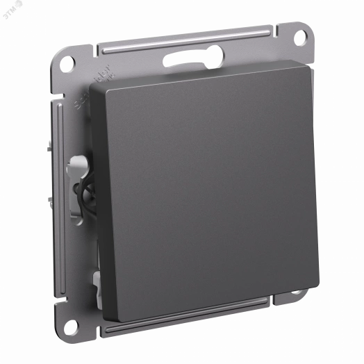 ATLASDESIGN ВЫКЛЮЧАТЕЛЬ с самовозвратом, сх.1, 10АХ, механизм, БАЗАЛЬТ