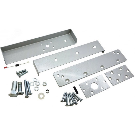 Замок электромагнитный ALM-350FB-G-12/24V, усилие удержания якоря 350 кгс, серый