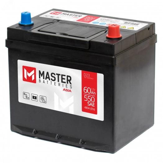 Аккумулятор автомобильный MASTER BATTERIES Asia 60Ah R+