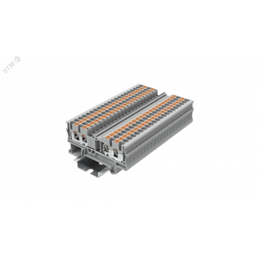 Клемма TP 2-2 проходная Push-in, сечение 2,5 мм. кв., серая