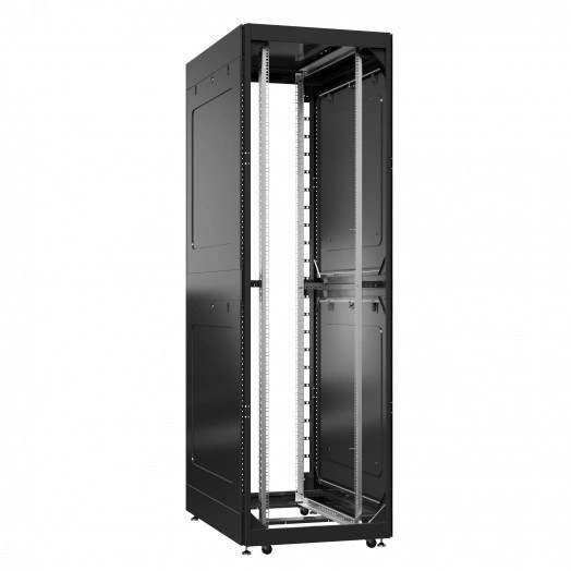 Шкаф серверный 52U 800х1200 передняя дверь: без. задняя дверь: без. боковые панели: глухой металл. цвет: черный RAL9005 
