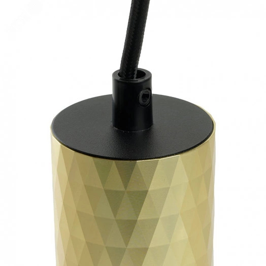 Светильник ДСО GU10 без лампы на подвесе золото черный