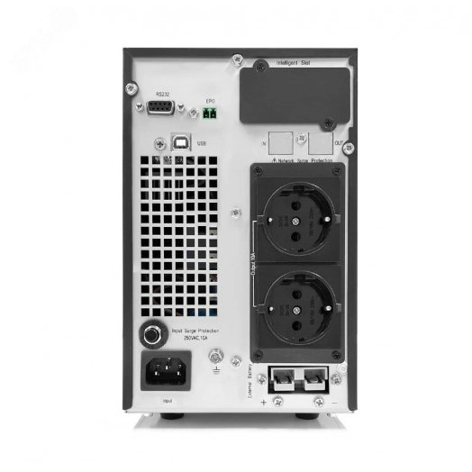 Источник бесперебойного питания On-line Hiden EXPERT UDC9201S, встроенные АКБ в корпусе (3х7А/ч), фаза 1/1, 1 kVA/0,9 kW (PF=0,9)