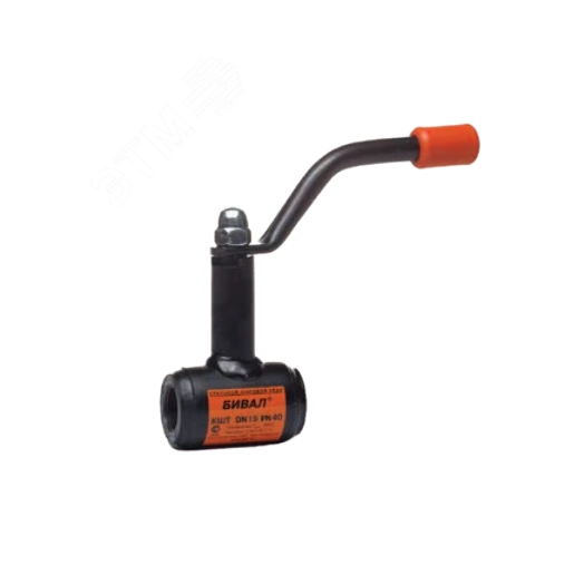 Кран шаровый углеродистая сталь резьбовой двухходовой неполнопроходной КШТ.12.015.40 Р/Р DN 15 PN 40