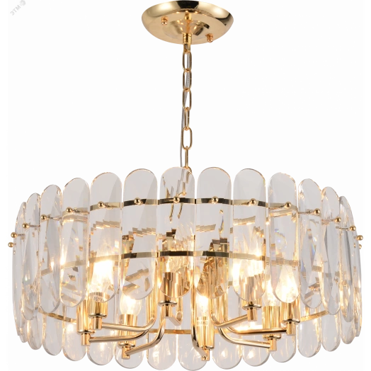 Люстра Janice 1044-308 8 х Е14 40 Вт хрусталь Rivoli (Б0061210)