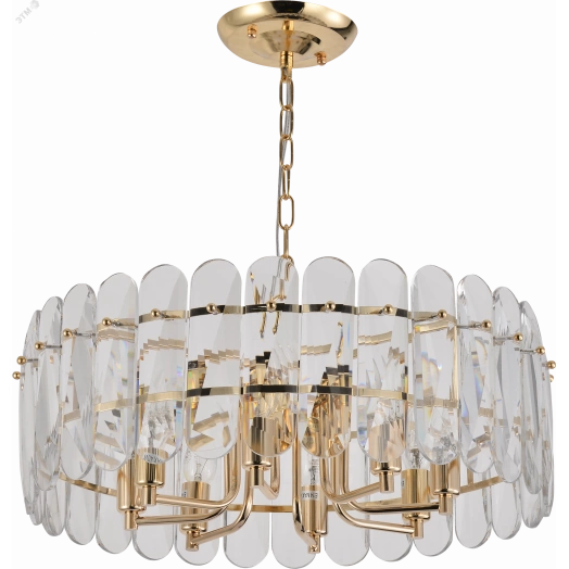 Люстра Janice 1044-308 8 х Е14 40 Вт хрусталь Rivoli (Б0061210)