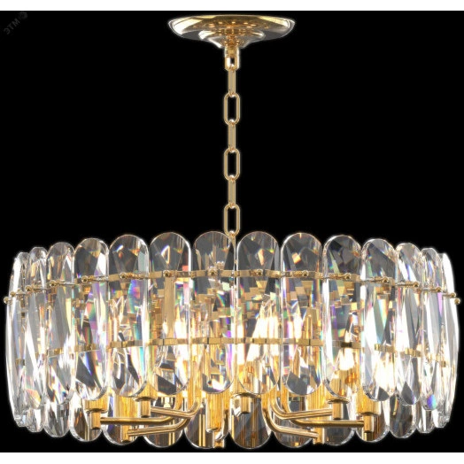 Люстра Janice 1044-308 8 х Е14 40 Вт хрусталь Rivoli (Б0061210)