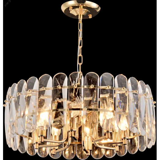 Люстра Janice 1044-308 8 х Е14 40 Вт хрусталь Rivoli (Б0061210)