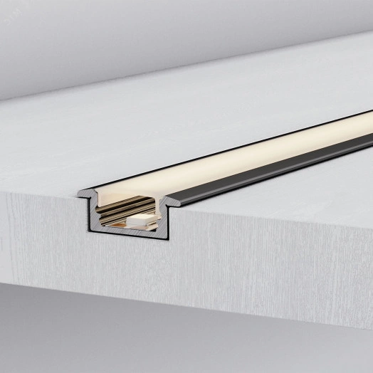 Профиль LINE-2308-F-2000 ANOD GOLD (Arlight, Алюминий)