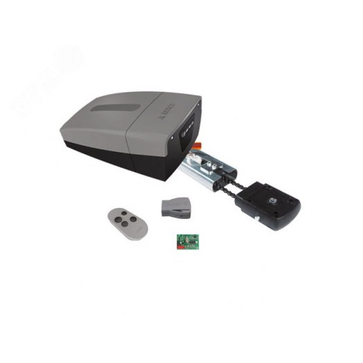 Комплект автоматики для секционных ворот высотой до 3,25 м на основе привода VER10DMS с управлением через приложение (встроенный блок управления, направляющий профиль)