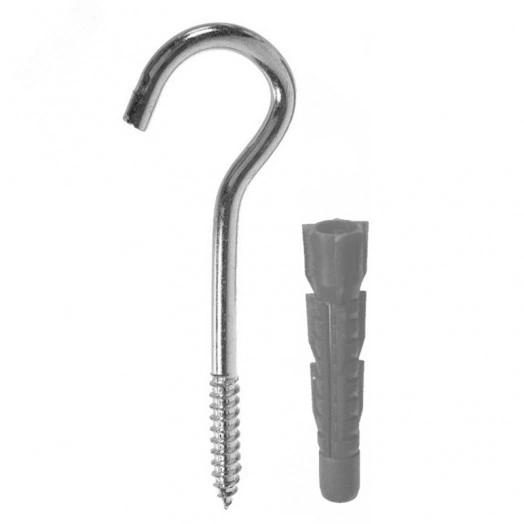 Шуруп-полукольцо 4х50 с дюбелем NAT 6 (6 шт)