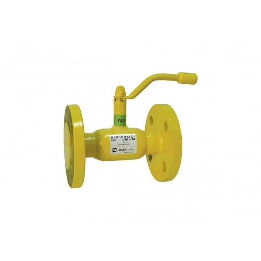 Кран шаровой 11с10фт КШГ 70.003.025  стальной для газа станд. проход DN 025 PN 16 фланцевый с рукояткой