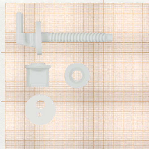 Крепление для сиденья и крышки унитаза №1, d10хL100 (комплект)