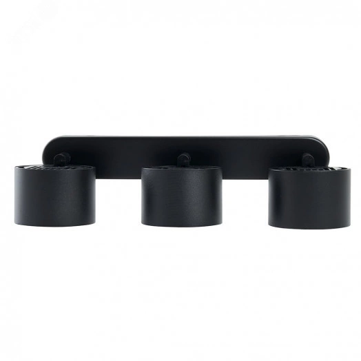 Светильник ДБО 3хGX53 без ламп наклонный черный