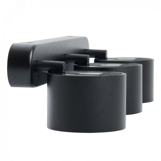 Светильник ДБО 3хGX53 без ламп наклонный черный