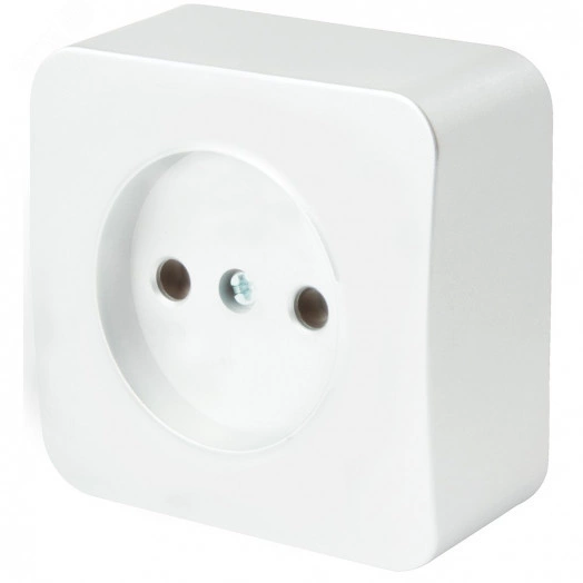 Розетка одноместная б/з 250В 10А серия София белый STEKKER