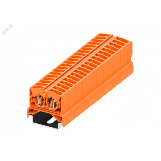 Клемма TB 1-1 на DIN-35, фронт.подключение, сечение 2,5 мм. кв., оранжевая