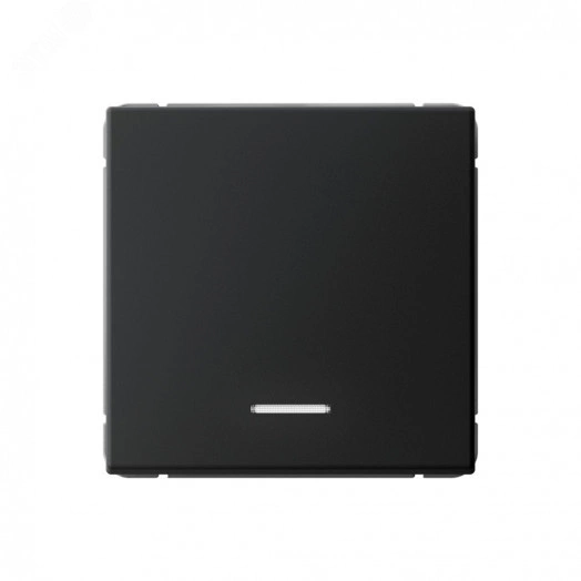 ARTGALLERY 1-клавишный выключатель с подсветкой, сх.1а, 10АХ, механизм, карбон