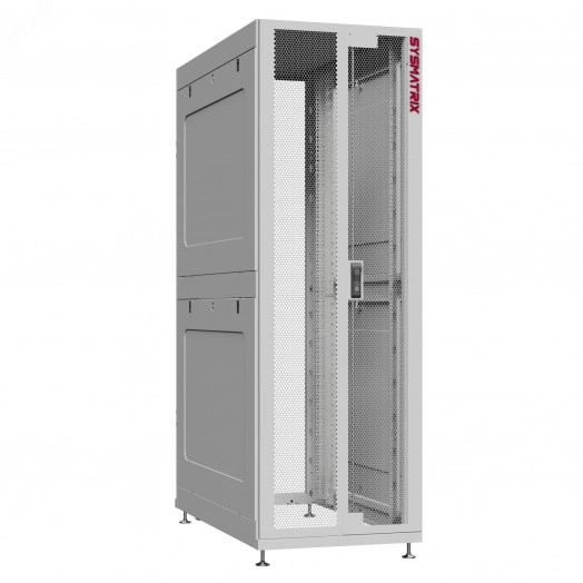 Шкаф серверный 24U 600х1070 передняя дверь: двустворчатая перфорированная IP20. задняя дверь: без. боковые панели: глухой металл. цвет: серый RAL7035 