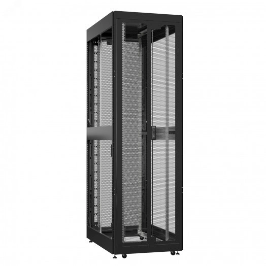 Шкаф серверный 52U 800х1200 передняя дверь: двустворчатая перфорированная IP20. задняя дверь: двустворчатая перфорированная IP20. боковые панели: без. цвет: черный RAL9005 