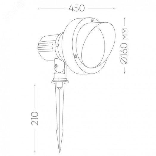 Светильник светодиодный тротуарный ДТУ-6w RGB IP65