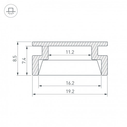 Профиль HR-3000 (Arlight, Алюминий)