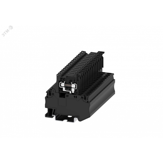 Клемма TC 1-1 с размыкателем, предохранителем и светодиодом, 24АV, черная