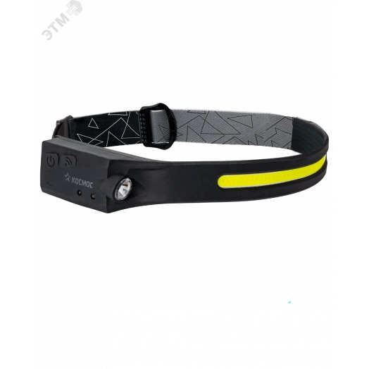 Фонарь налобный аккум сенсорн/20ВтCOB+2ВтXPE/Li-po 102540 1200mAh/гибк корп/USBtC