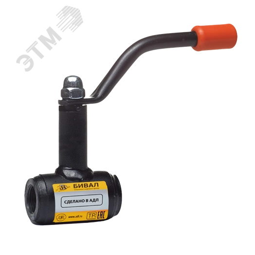 Кран шаровой стальной БИВАЛ КШГ.12.020.40 Р/Р Ду 020 Ру 40 (Рраб не более 12бар)
