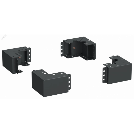 Уголок цоколя h=100мм чер. LINEA S (4шт/компл)